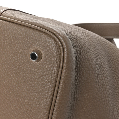 Hermes Taurillon Clemence Picotin Lock 22 MM Etoupe 12 of 12