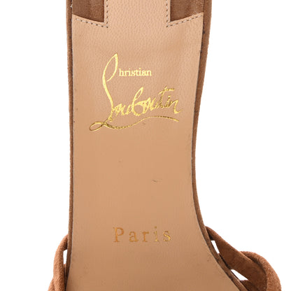 Christian Louboutin Suede Belbrossa 55 Mules 37 Brown 6 of 8