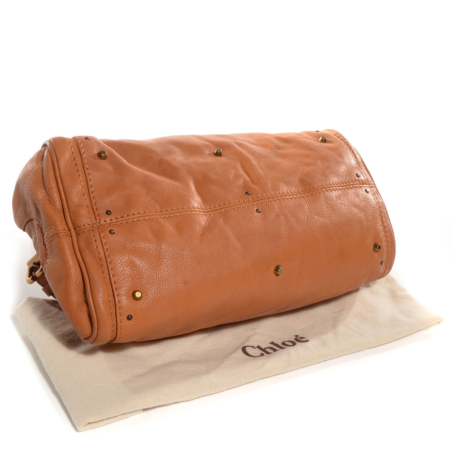 Chloe Leather Medium Paddington Satchel Tan 4 of 8