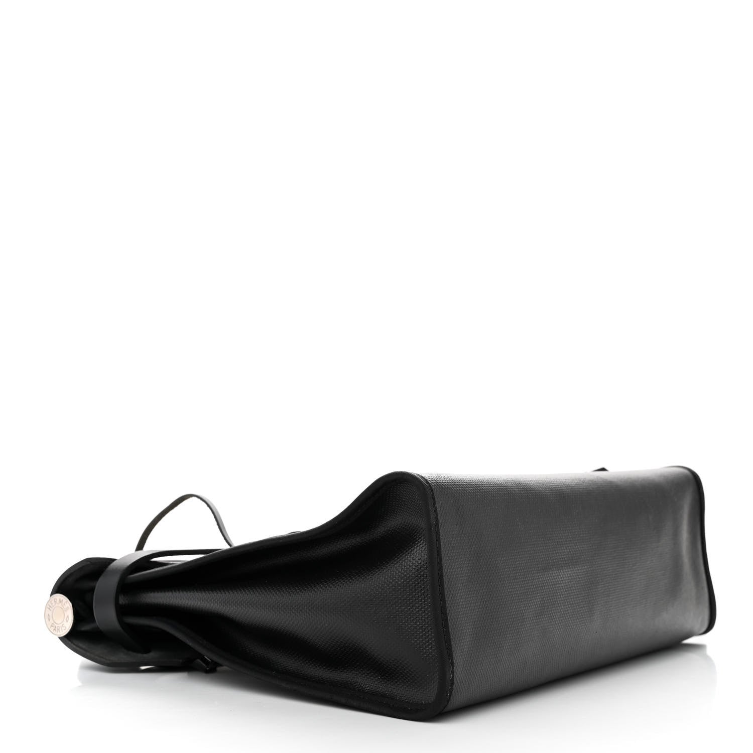 Hermes Toile H Berline Vache Hunter Herbag Zip PM 31 Black Ecru 4 of 12