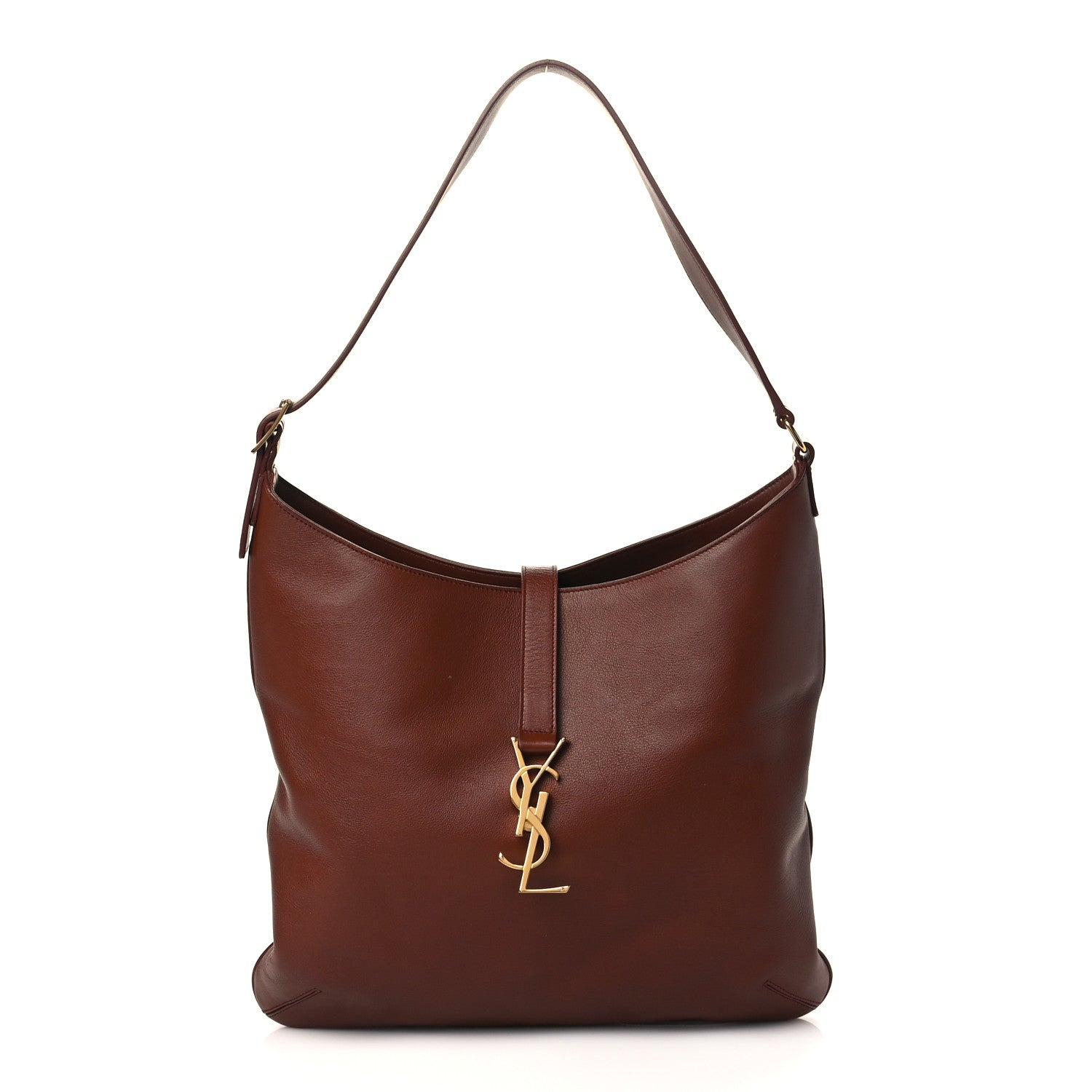 Saint Laurent Calfskin Monogram Hobo Cotto 1 of 7