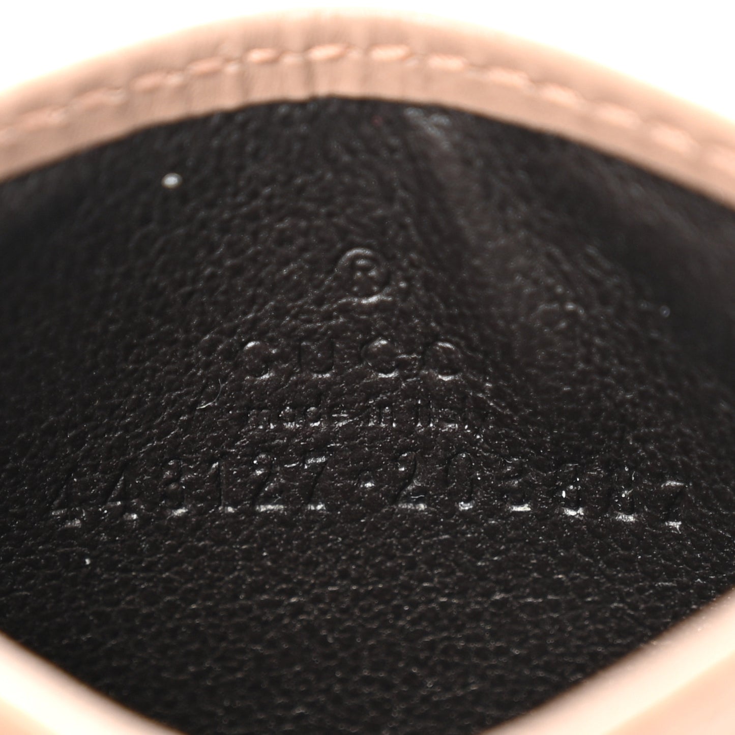 Calfskin Matelasse GG Marmont Card Holder Porcelain Rose