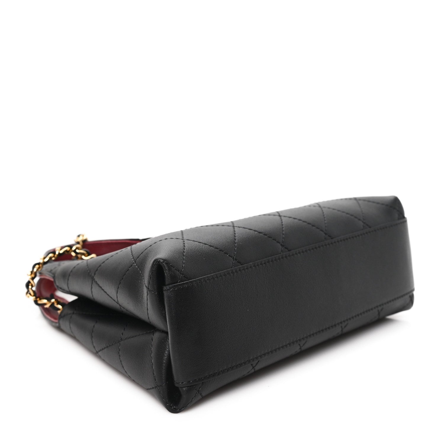 Chanel Calfskin Chic Lady Small Shopping Tote Black 4 of 11