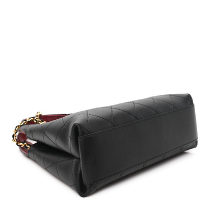 Chanel Calfskin Chic Lady Small Shopping Tote Black 4 of 11