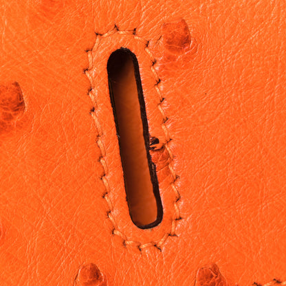 Hermes Ostrich Birkin 35 Orange 18 of 35