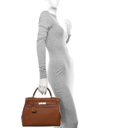 Hermes Togo Kelly Retourne 32 Gold 2 of 14