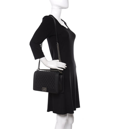 Chanel Calfskin Quilted New Medium Boy Flap Black 2 of 10