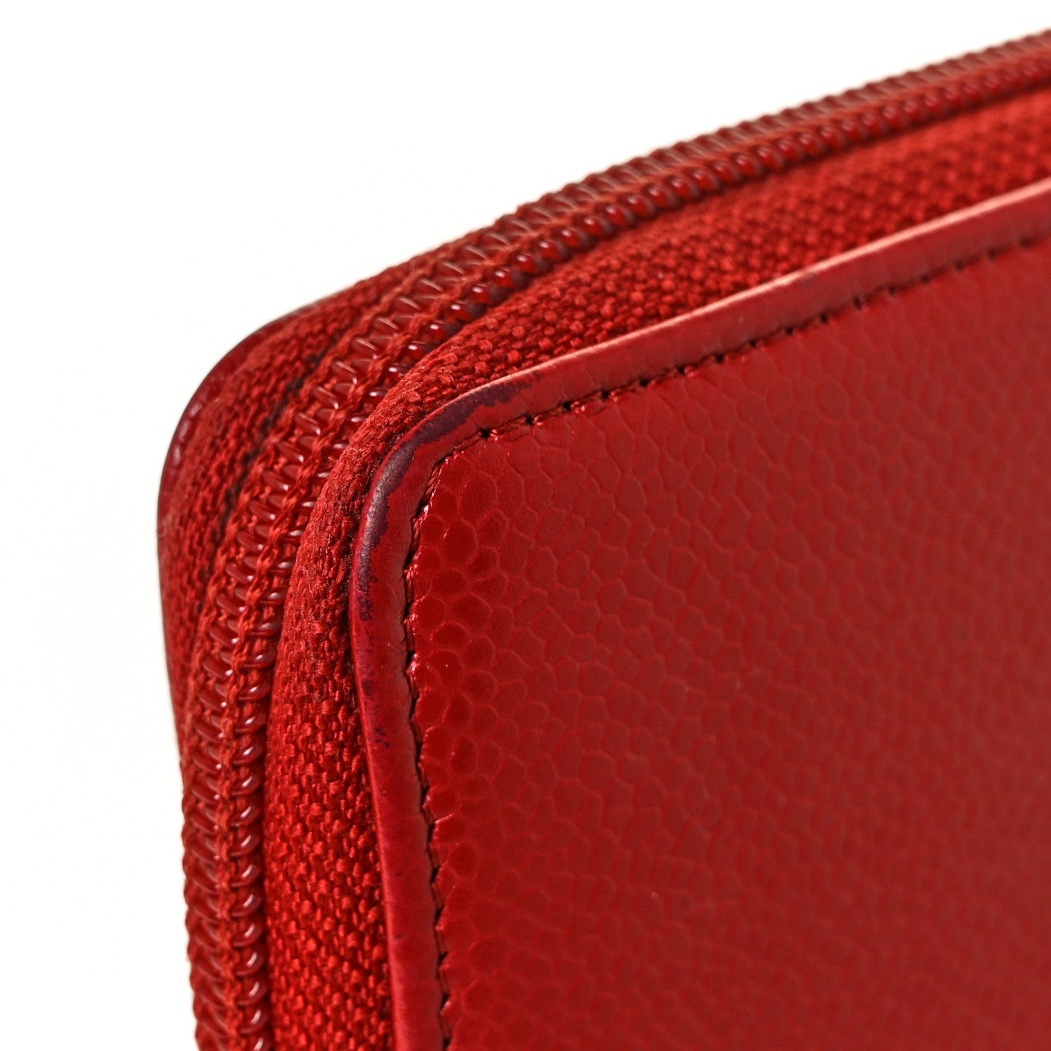 Chanel Caviar Large Timeless CC Zip Around Wallet Red 12 of 12