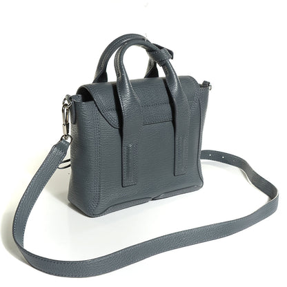 3.1 Phillip Lim 3.1 Textured Calfskin Mini Pashli Satchel Storm 3 of 22