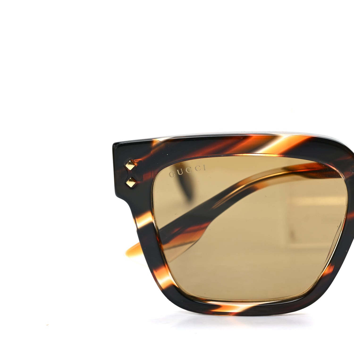 Gucci Acetate Square Frame Sunglasses GG1084S Tortoise 5 of 8