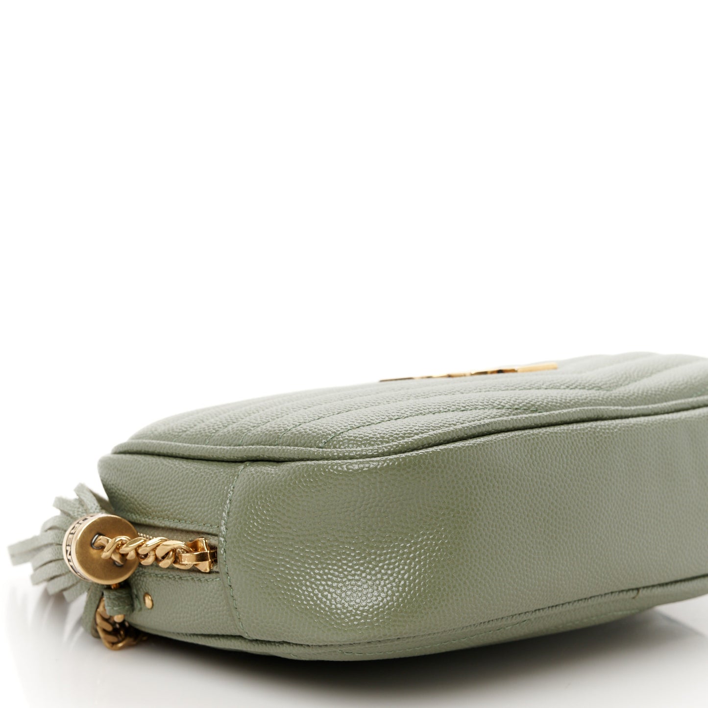 Grain De Poudre Matelasse Monogram Mini Lou Camera Bag Pistachio