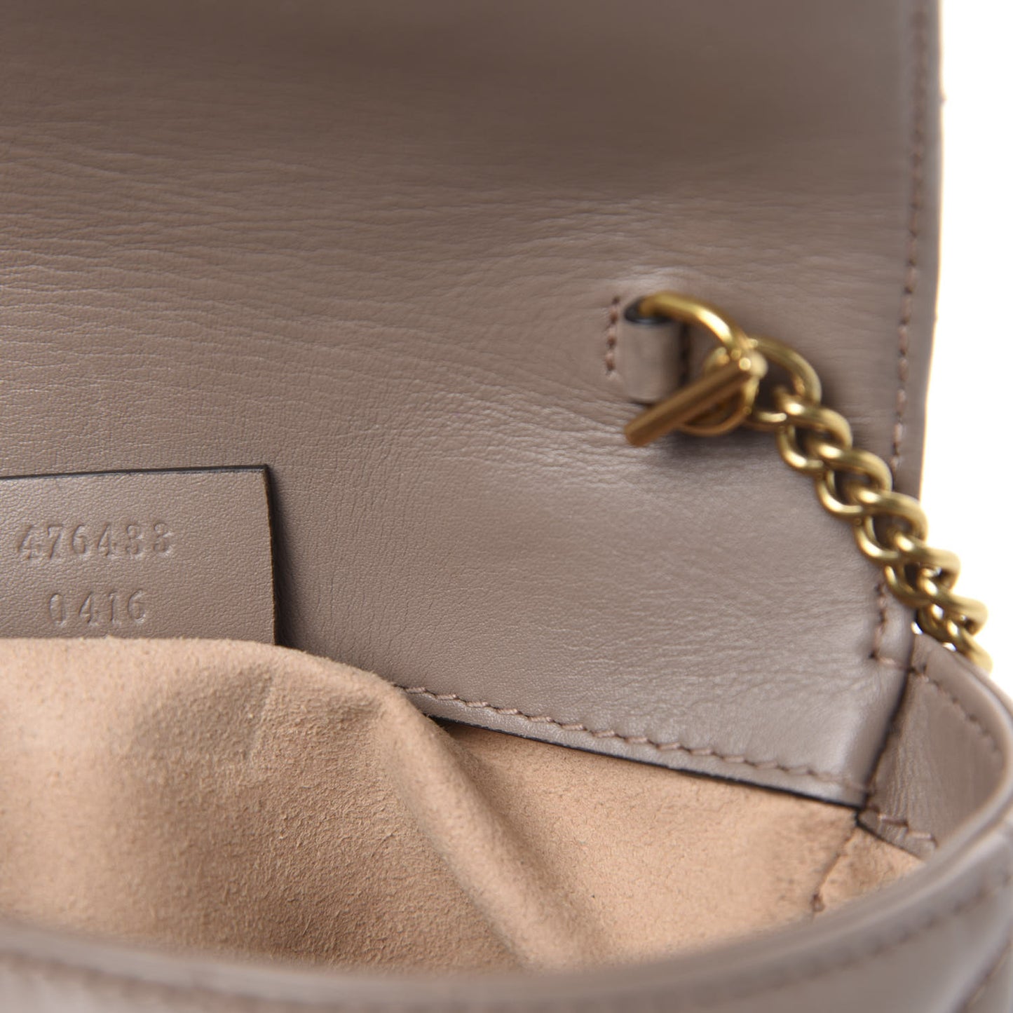 Calfskin Matelasse Super Mini GG Marmont Shoulder Bag Porcelain Rose