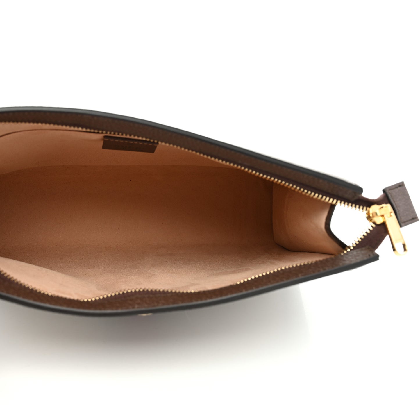 GG Supreme Monogram Web Ophidia Pouch Brown