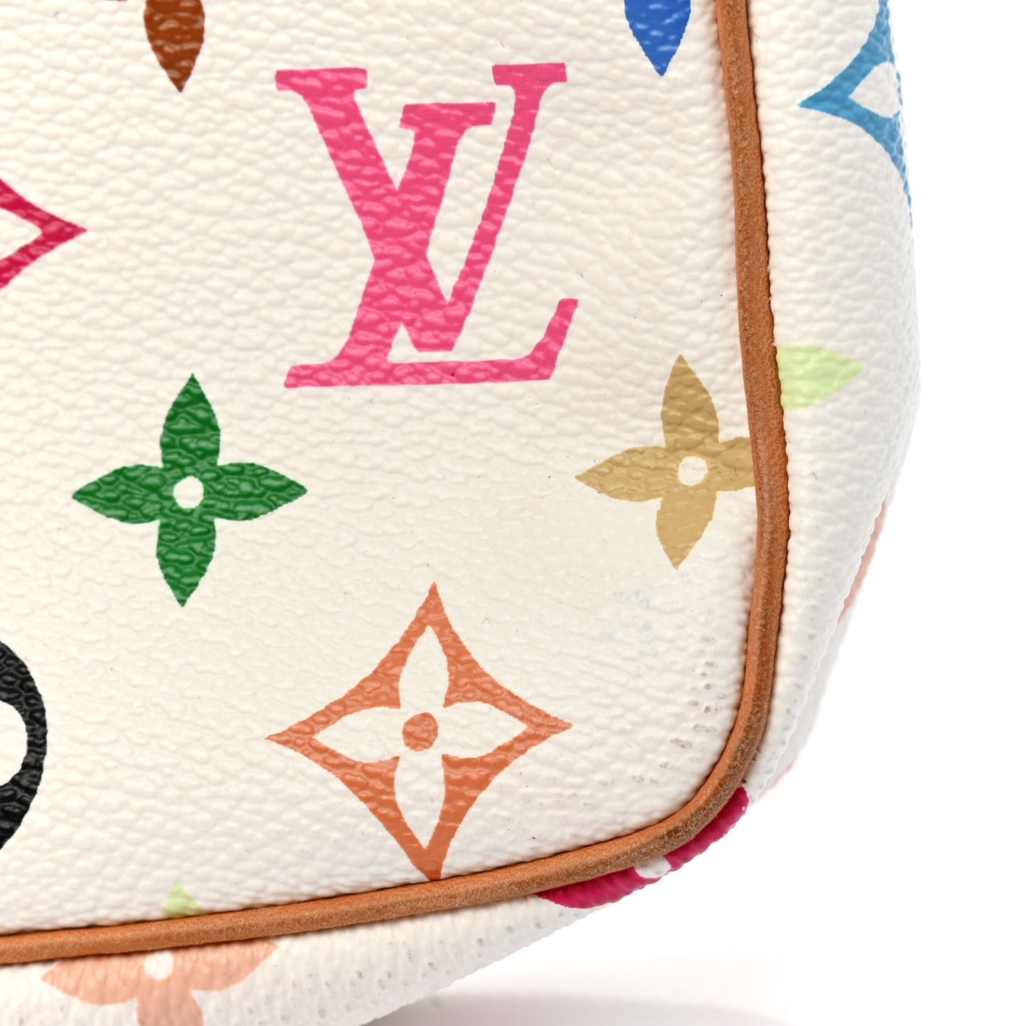 Monogram Multicolor Pochette Accessories White