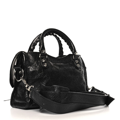 Balenciaga Agneau Classic Silver Hardware Mini City Black 4 of 11