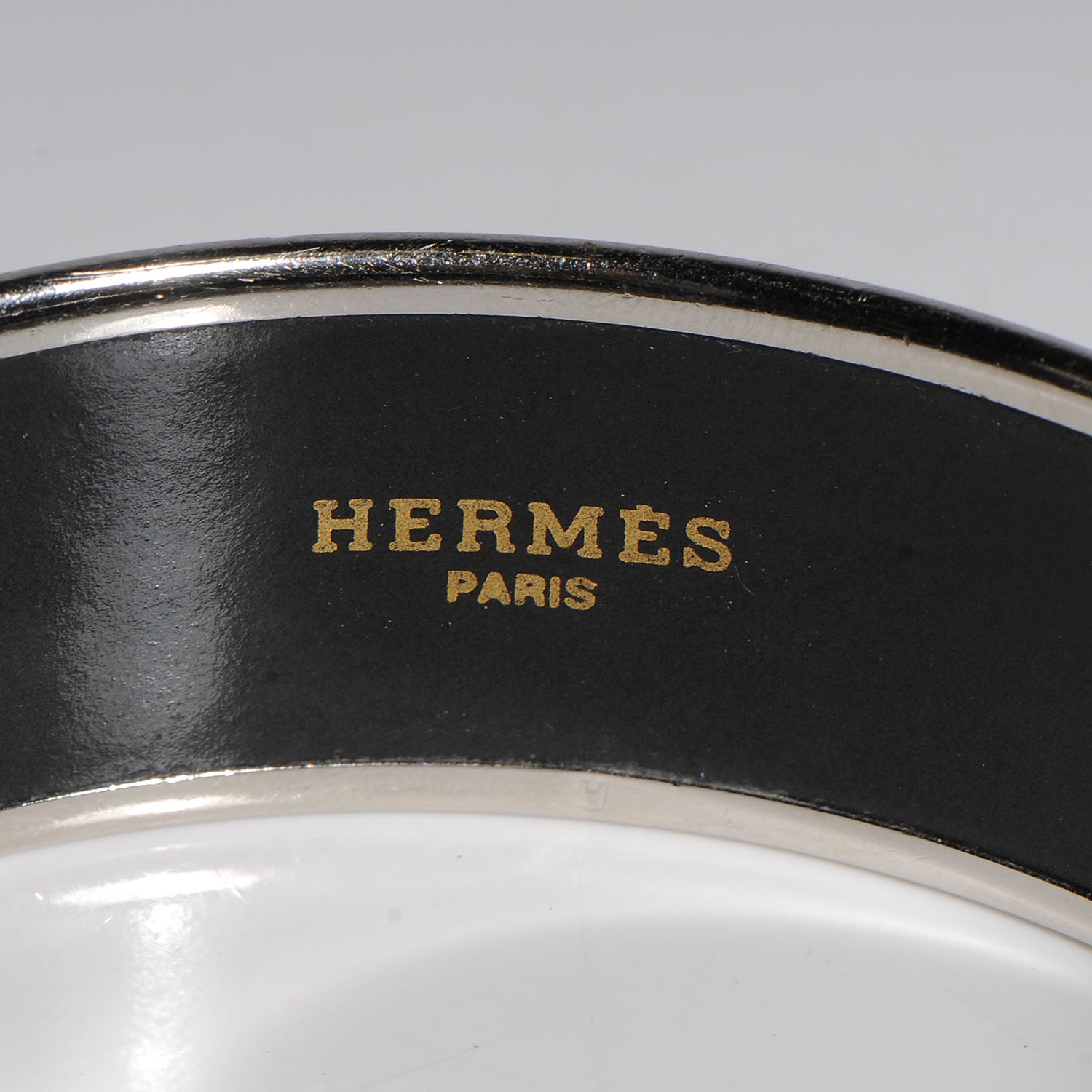 Hermes Enamel Printed Horse Carriage Wide Bracelet 65 4 of 5