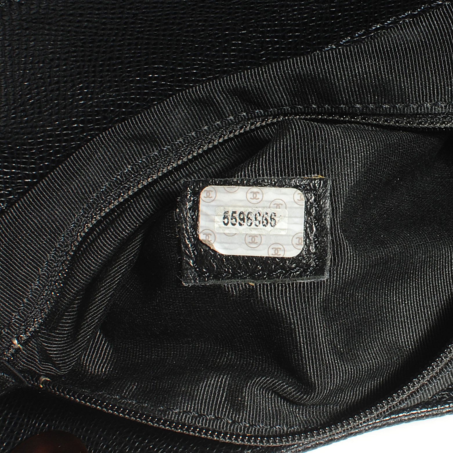 Chanel Caviar Tortoise CC Backpack Black 7 of 7