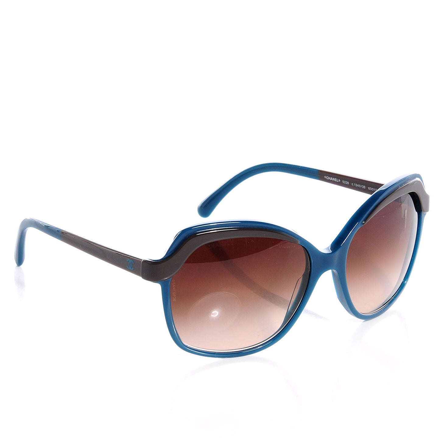 Bi-Color CC Sunglasses 5228 Blue Brown