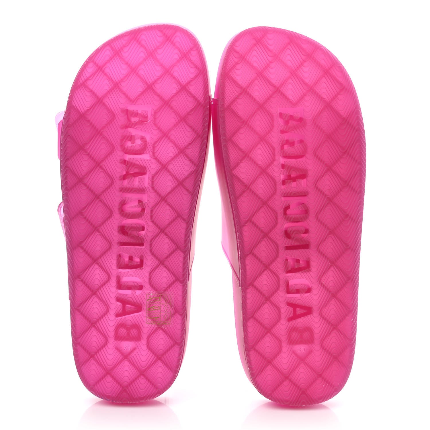Balenciaga Technical Polyurethane Mallorca Slide Sandals 39 Pink 5 of 9
