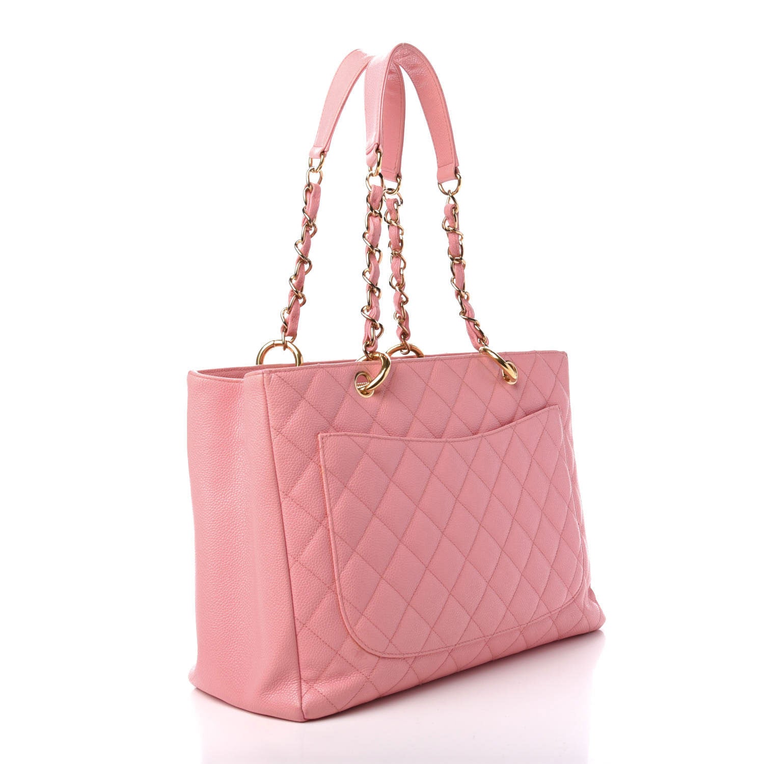 Chanel Caviar Quilted Grand Shopping Tote GST Pink 3 of 15