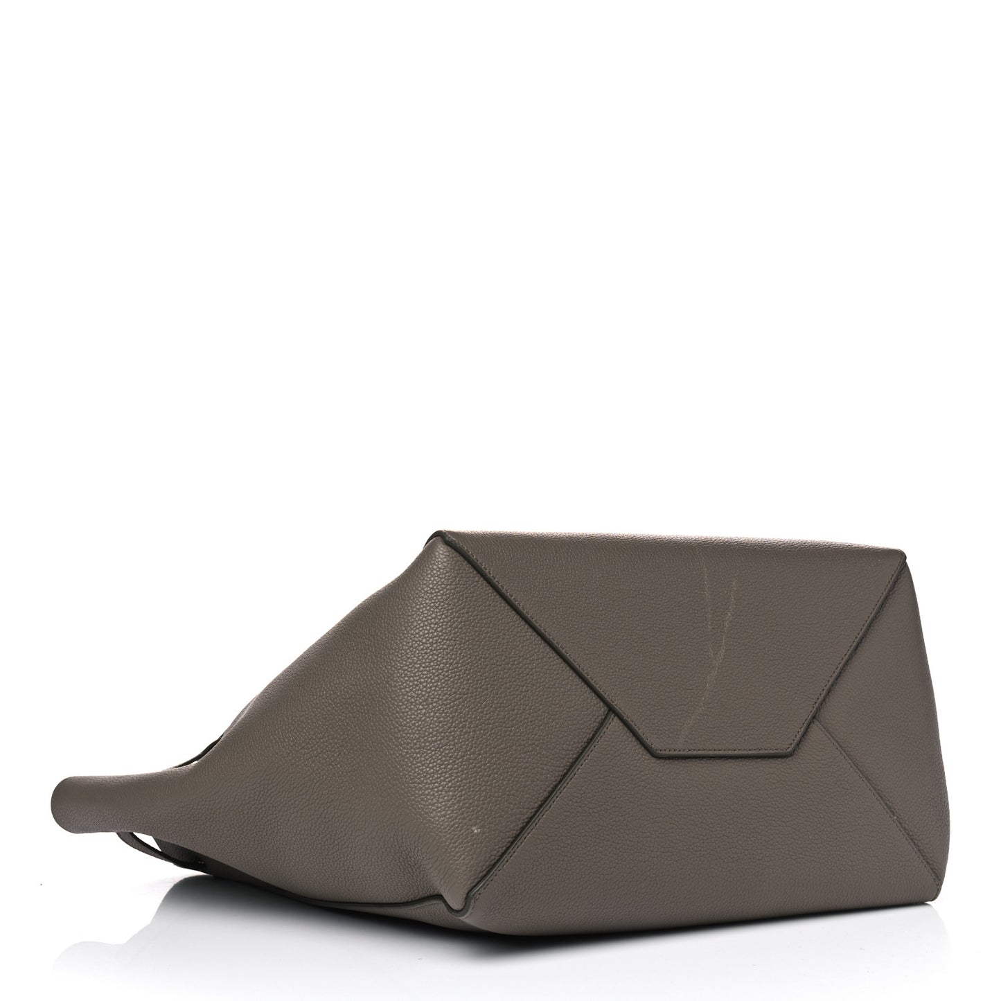 Soft Grained Calfskin Small Belt Cabas Phantom Taupe