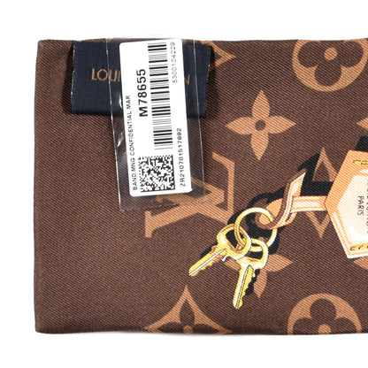 Louis Vuitton Silk Monogram Confidential Bandeau Brown 3 of 3