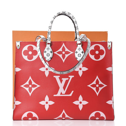 Louis Vuitton Monogram Giant Onthego GM Rouge Rose 11 of 11