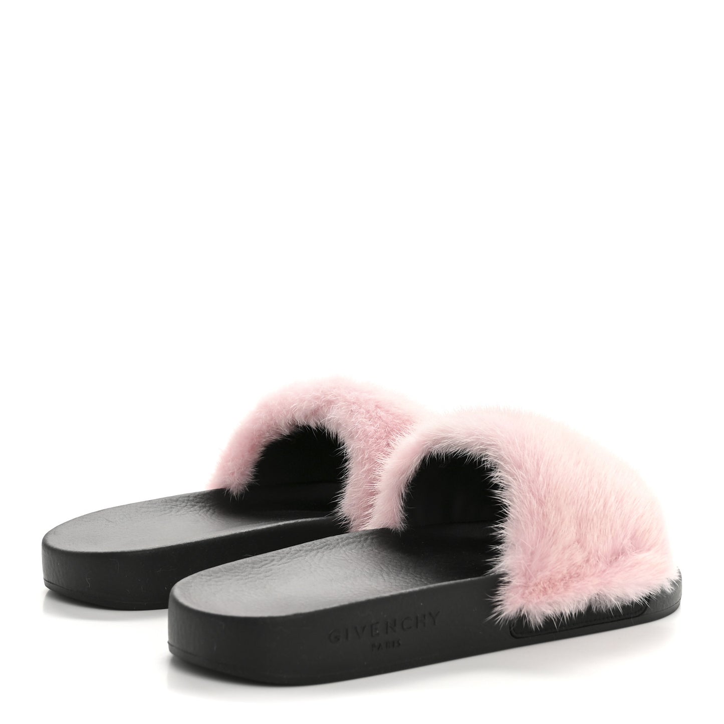 Mink Rubber Slide Sandals 38 Rose Poudre