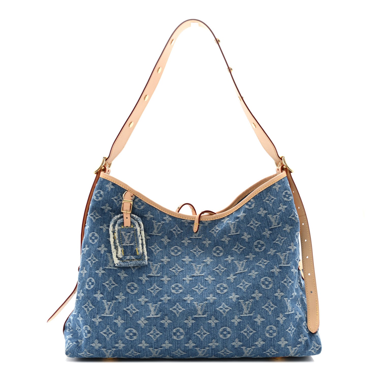 Louis Vuitton LOUIS VUITTON Monogram Denim CarryAll MM Blue 1 of 11