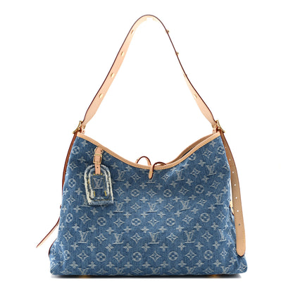 Louis Vuitton LOUIS VUITTON Monogram Denim CarryAll MM Blue 1 of 11