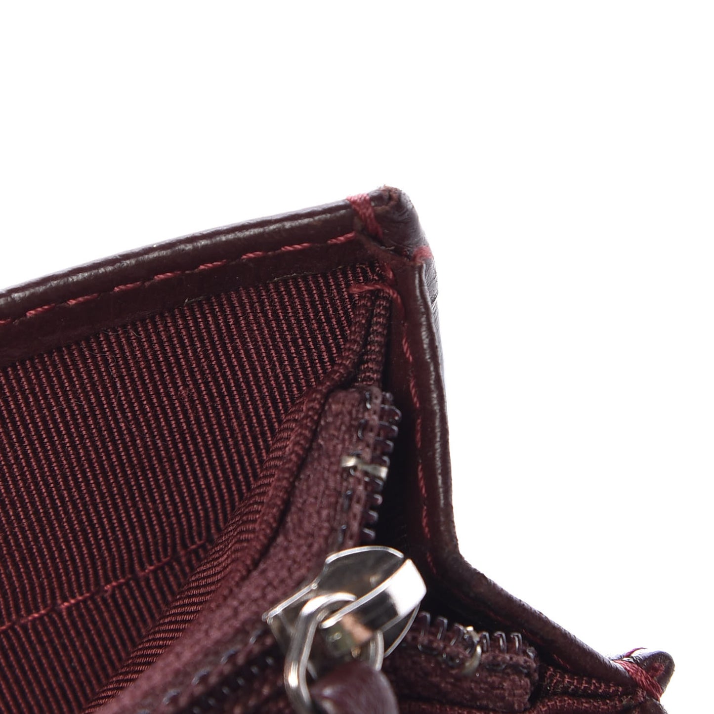 Lambskin Quilted Yen Wallet Black