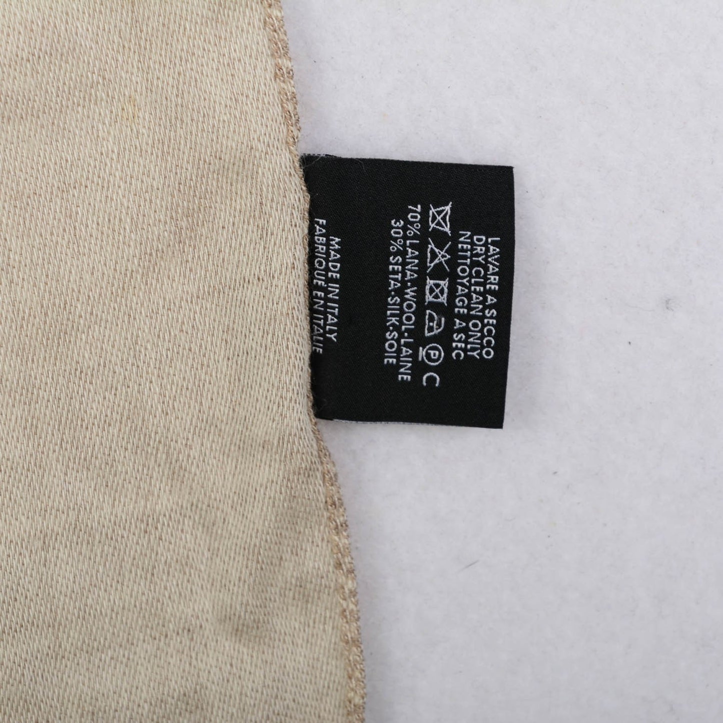 Wool Silk GG Monogram GGNat Plus Scarf Sand