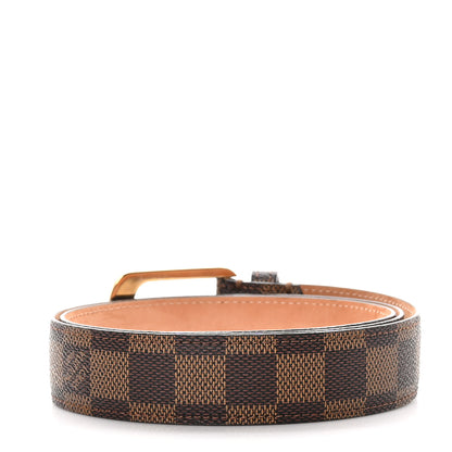 Louis Vuitton Damier Ebene 30mm Ellipse Belt 90 36 2 of 7