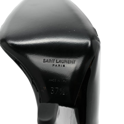 Saint Laurent Patent Niki Crossed 105 Sandal 37.5 Black 6 of 10