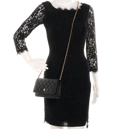 Chanel Caviar Wallet on Chain WOC Black 2 of 8