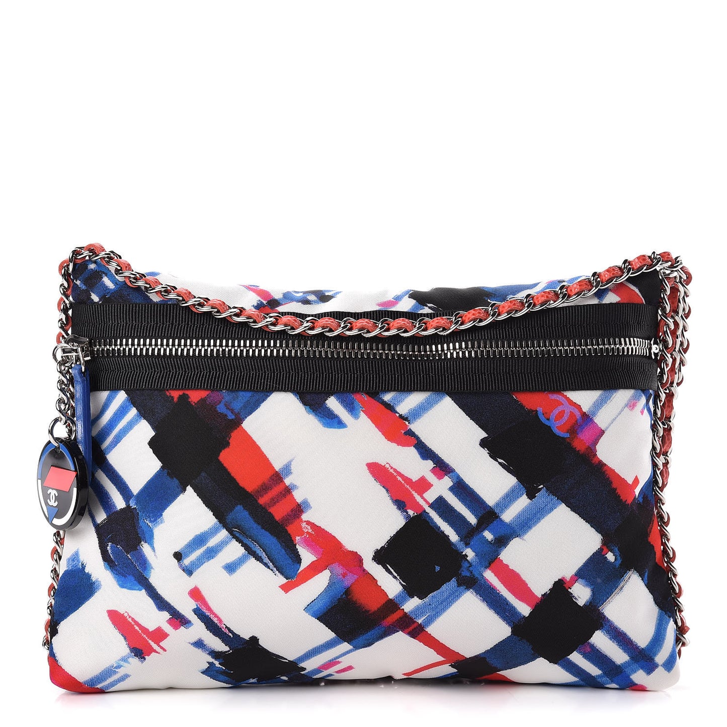 Canvas Printed Airline Crossbody Bag Multicolor