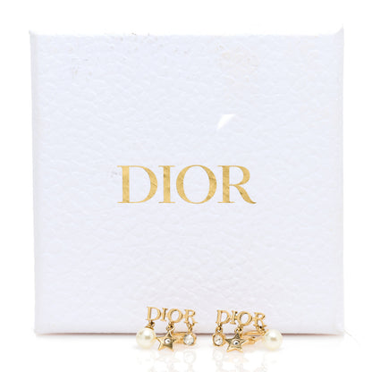 Christian Dior Pearl Crystal Dio(r)evolution Star Clip On Earrings Gold 4 of 4