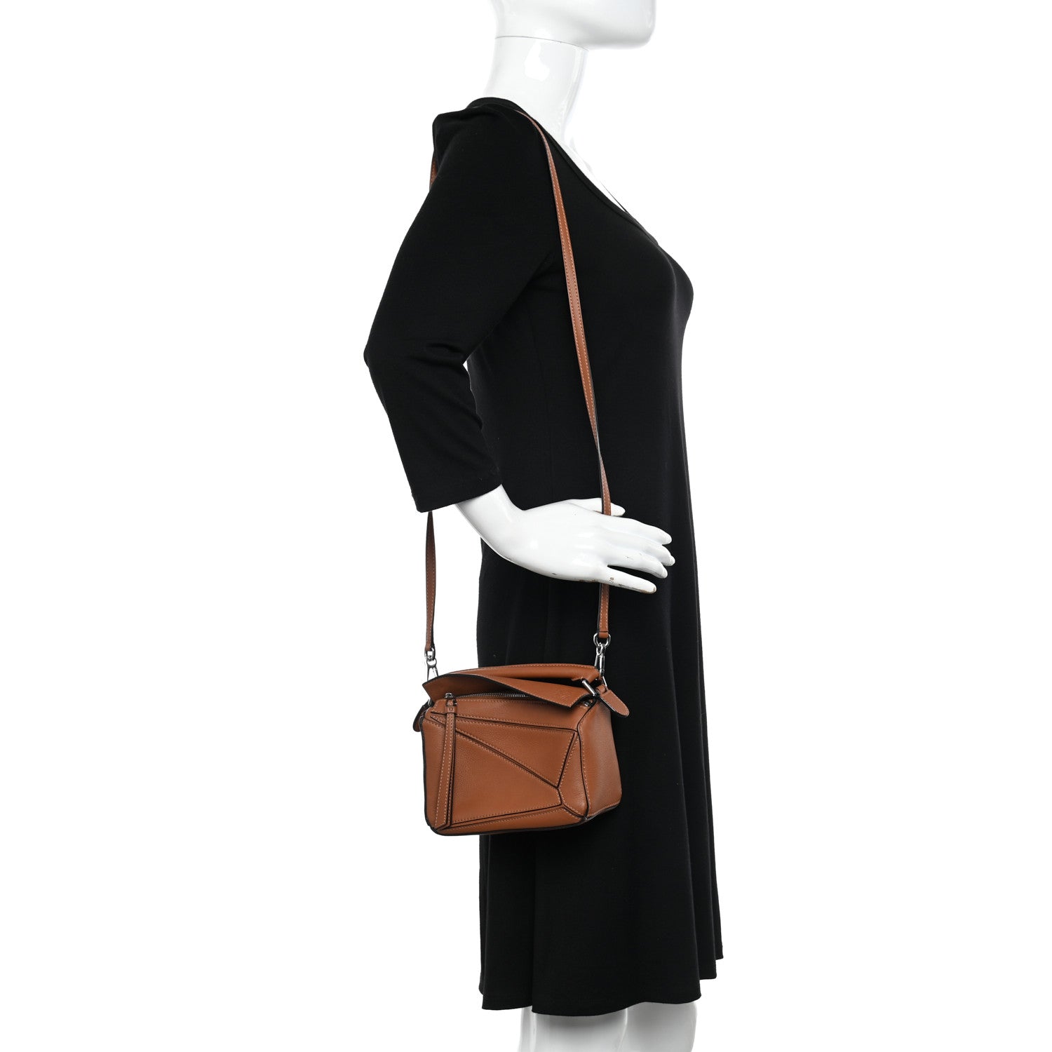 Loewe Calfskin Mini Puzzle Bag Tan 2 of 11