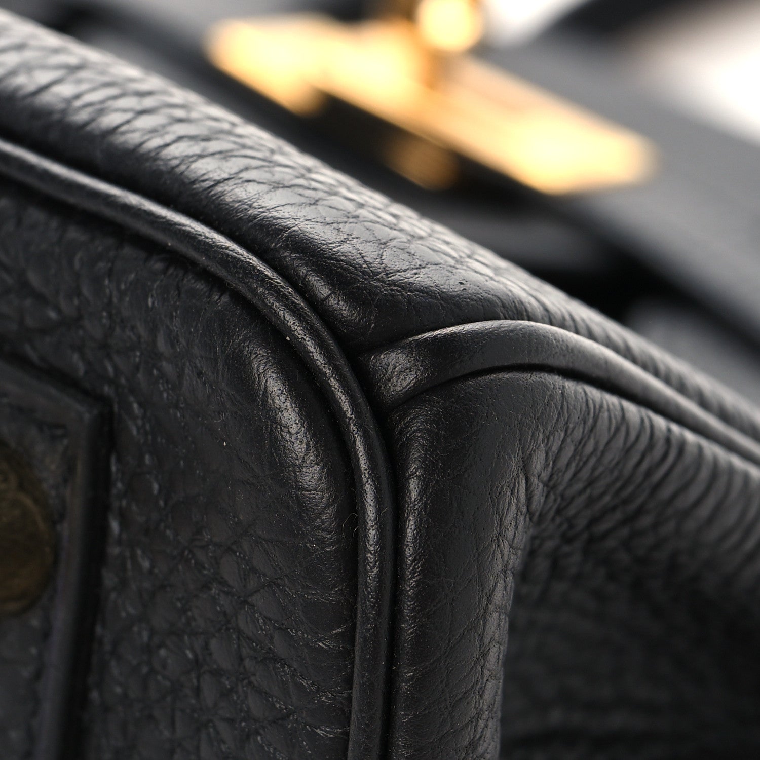 Hermes Togo Birkin 25 Black Black 10 of 12