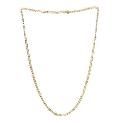 Parker & West by FASHIONPHILE 18K Yellow Gold Diamond 5.01ctw Tennis Necklace 3 of 5