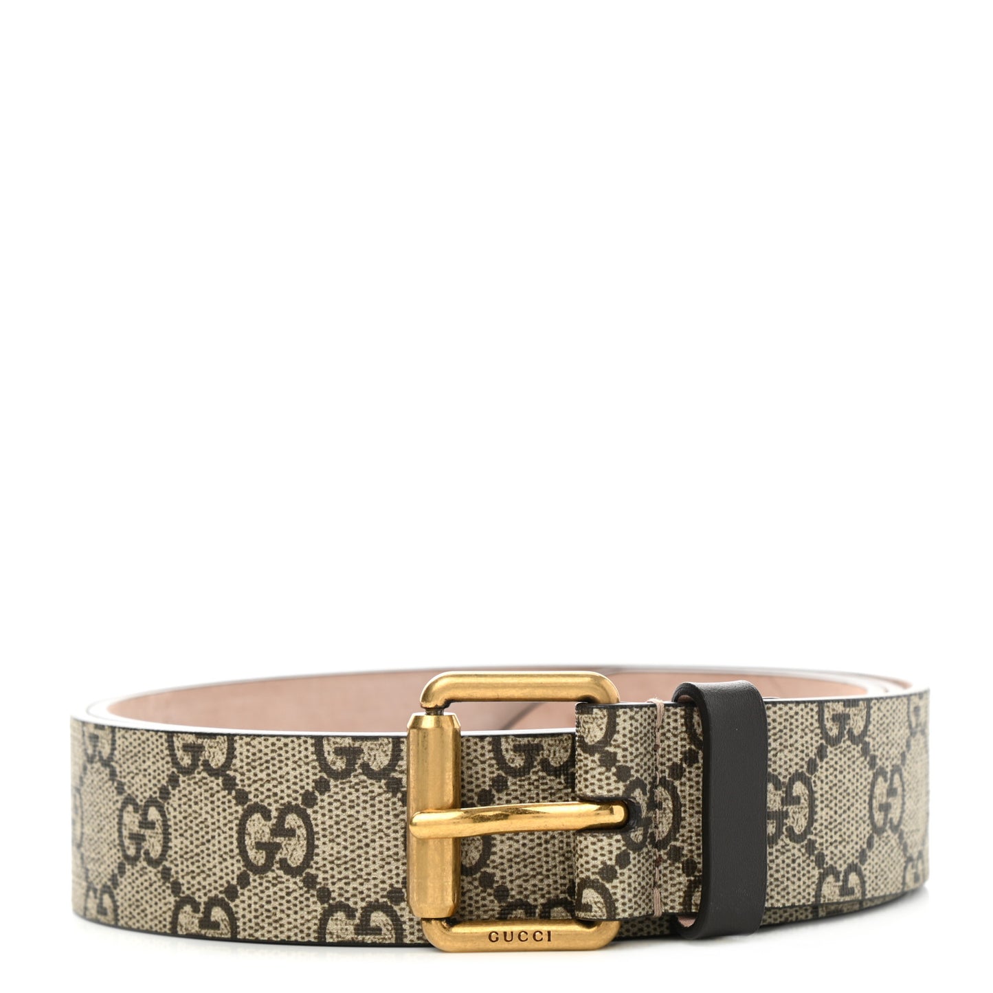 GG Supreme Monogram Selleria Calfskin Kingsnake 35mm Belt 100 40 Beige Ebony Multicolor Cocoa