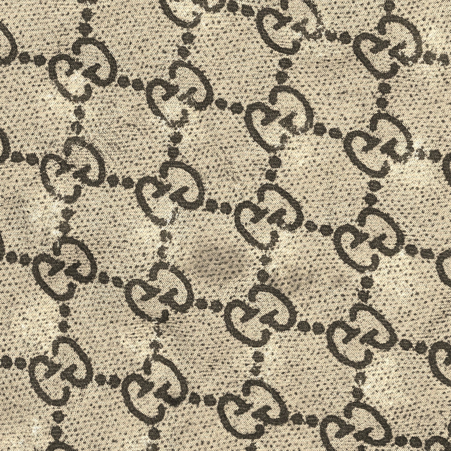 Modal Silk GG Monogram Big Bee GG Shawl Black Red