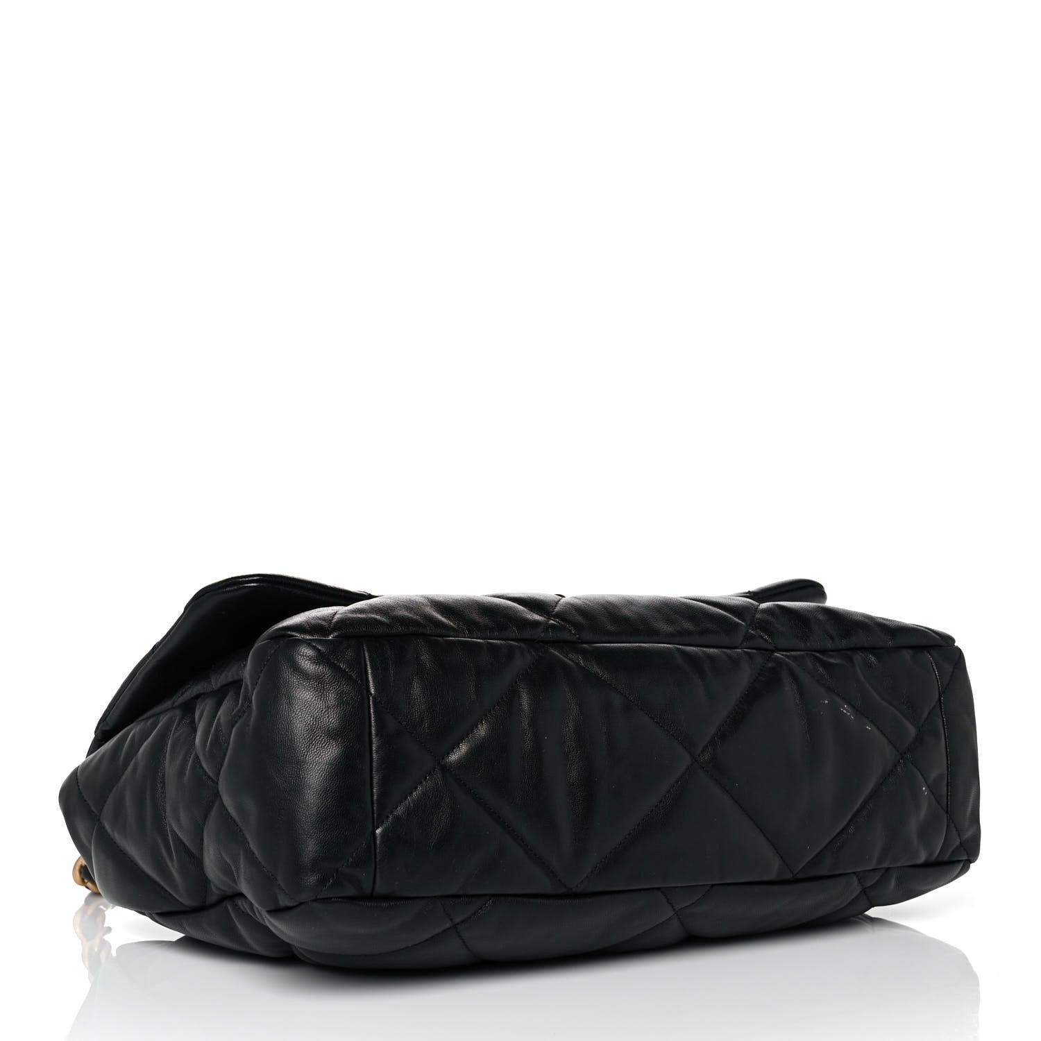 Chanel Goatskin Quilted Maxi Chanel 19 Flap Black 4 of 13