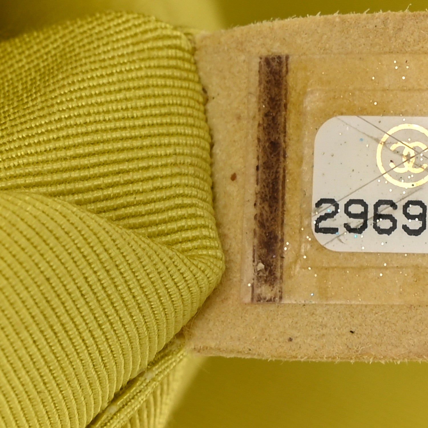 Chanel Caviar Chevron Quilted Medium Boy Flap Yellow 7 of 14