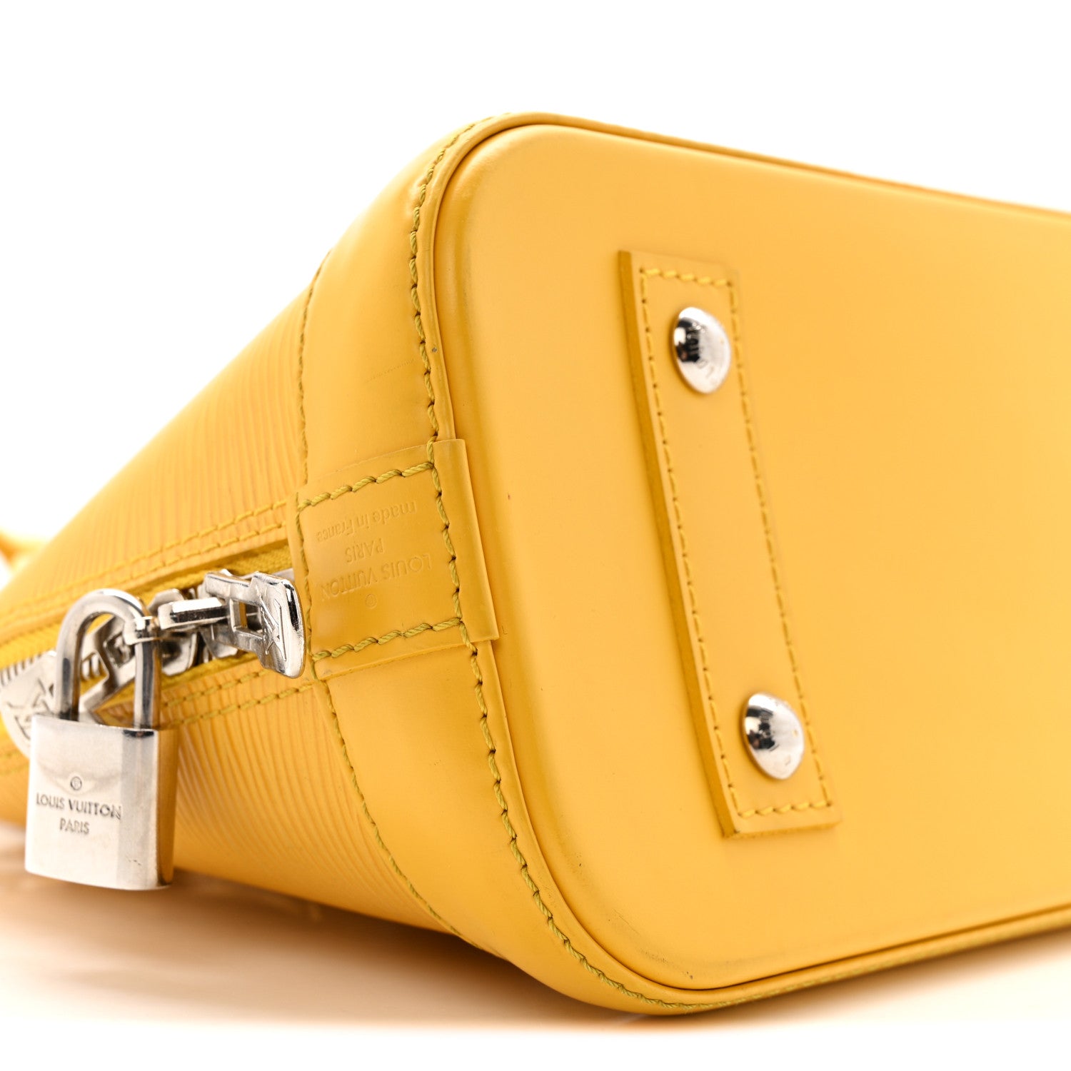 Louis Vuitton Epi Alma BB Citron 9 of 17