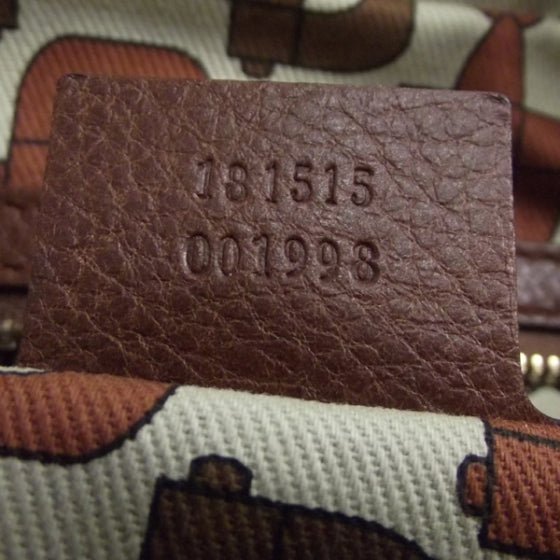 Gucci Leather Guccissima Signoria Hobo Brown 8 of 11