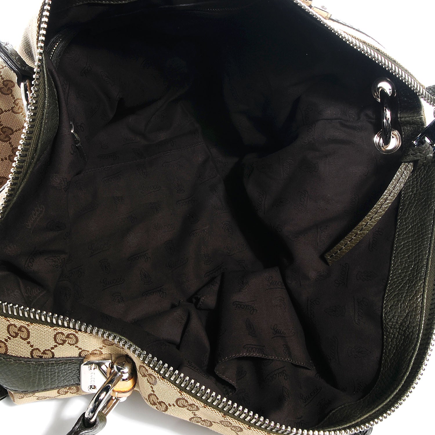 Gucci Monogram Bamboo Bar Medium Tote 5 of 7