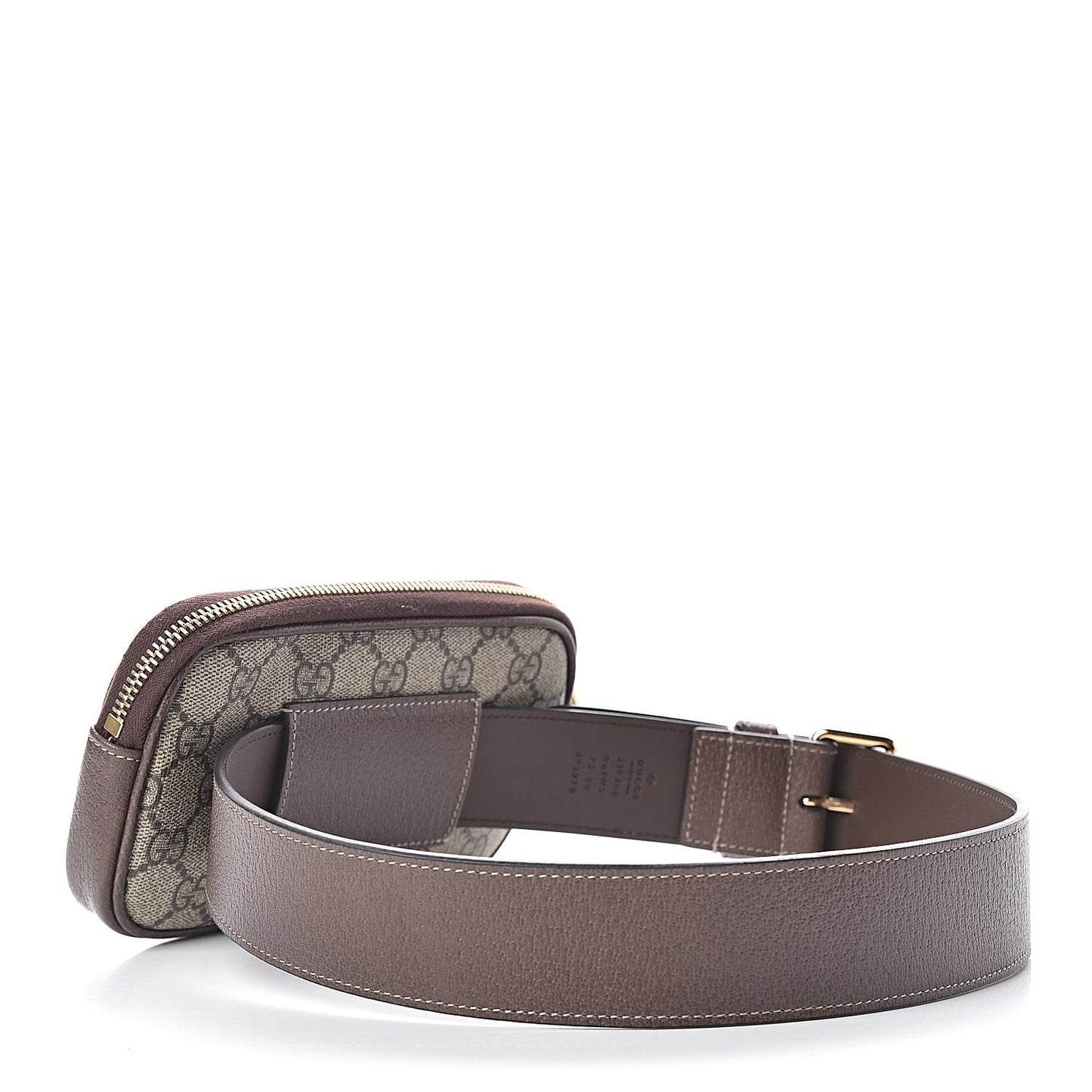 GG Supreme Monogram Ophidia Belted iPhone Case 75 30 Dark Brown