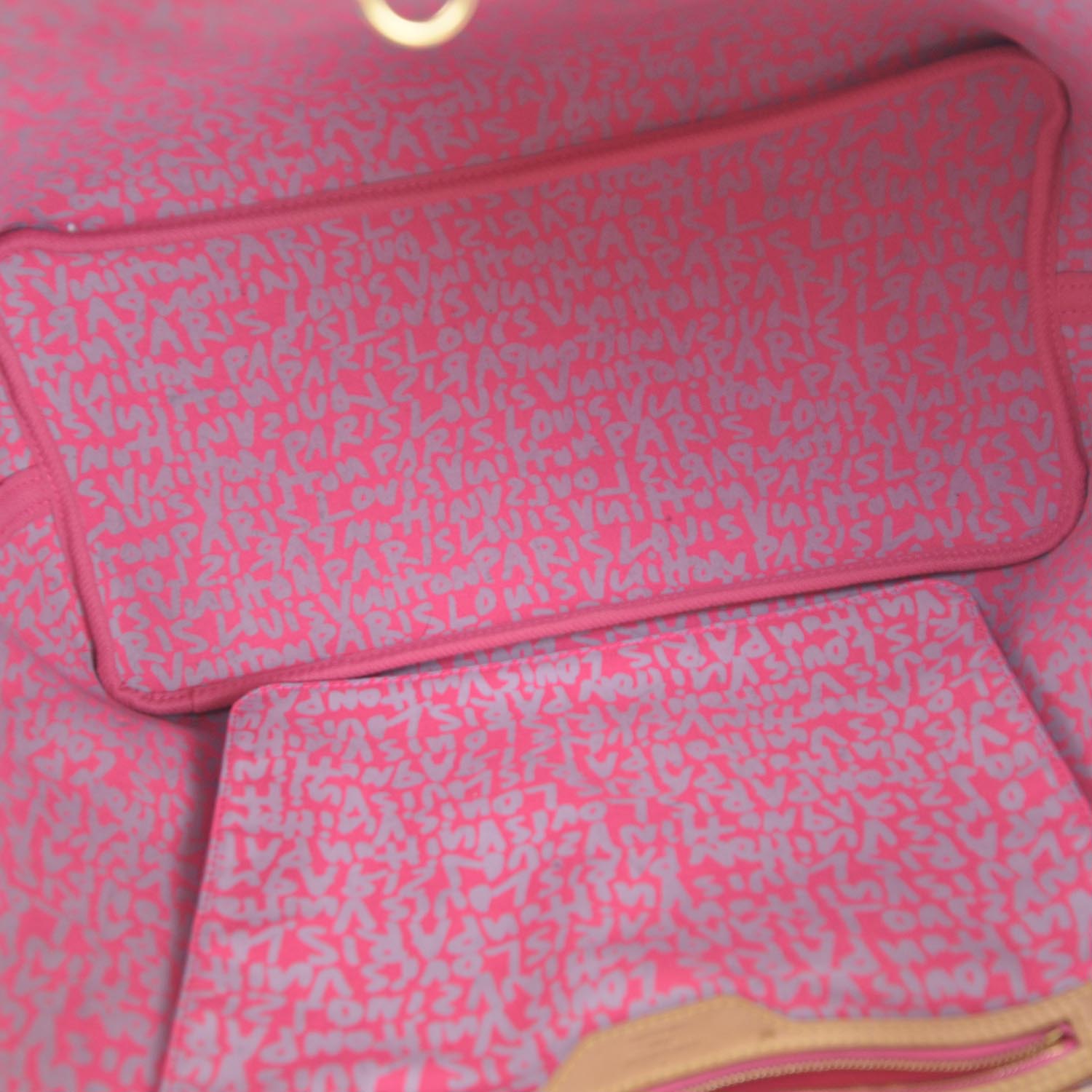 Louis Vuitton Monogram Graffiti Neverfull GM Fuchsia 7 of 9