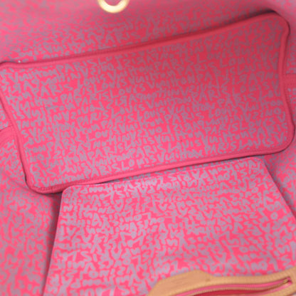 Louis Vuitton Monogram Graffiti Neverfull GM Fuchsia 7 of 9